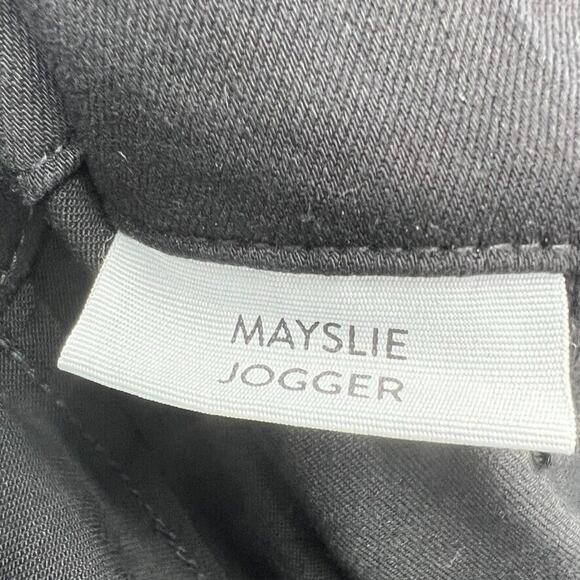 PAIGE Mayslie Jogger Jeans Black Fog Luxe Coating, Women’s Size 28 - Picture 16 of 16